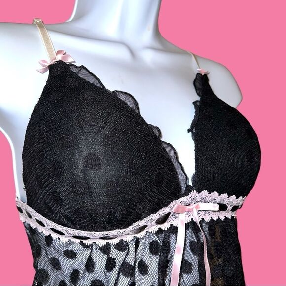 Linea donatella 2 piece sexy black lingerie set! Nwt! - Picture 5 of 16